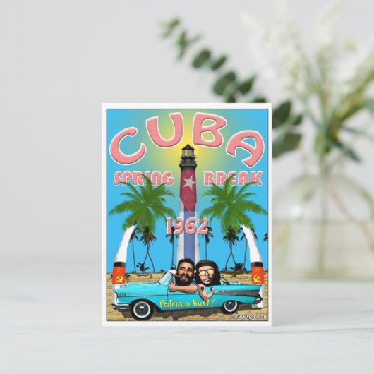 Cuba Spring Break Briefkaart 1962 (Staand voorkant)