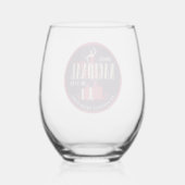 Cuba Stemless wijnglazen Wijnglas Zonder Voet (Achterkant)