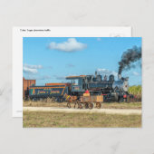 Cuba. Suikerplantageverkeer. Briefkaart (Voorkant / Achterkant)