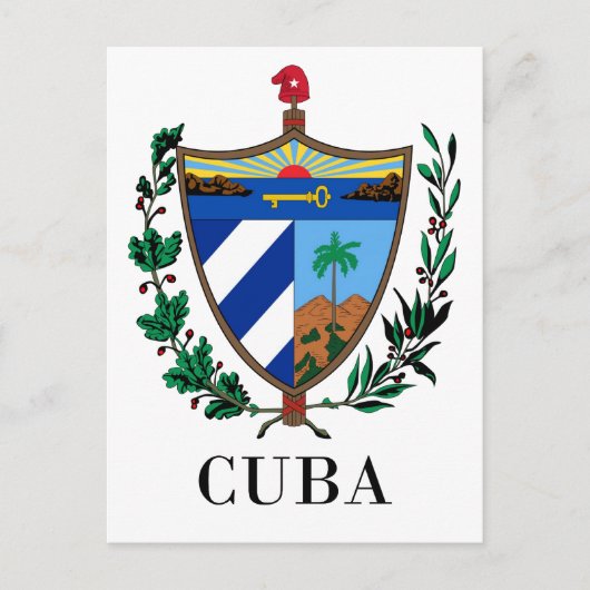 CUBA - symbool/wapen/vlag/kleuren/embleem Briefkaart (Voorkant)