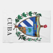 CUBA - symbool/wapen/vlag/kleuren/embleem Theedoek (Horizontaal)