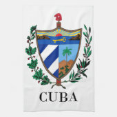 CUBA - symbool/wapen/vlag/kleuren/embleem Theedoek (Verticaal)