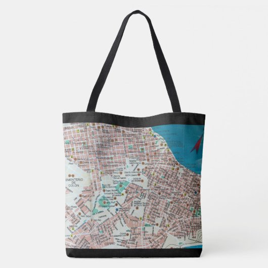 Cuba-tas Tote Bag (Achterkant)