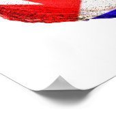 Cuba Teddy Bear met Cigar, met Cubaanse vlag Poster (Hoek)