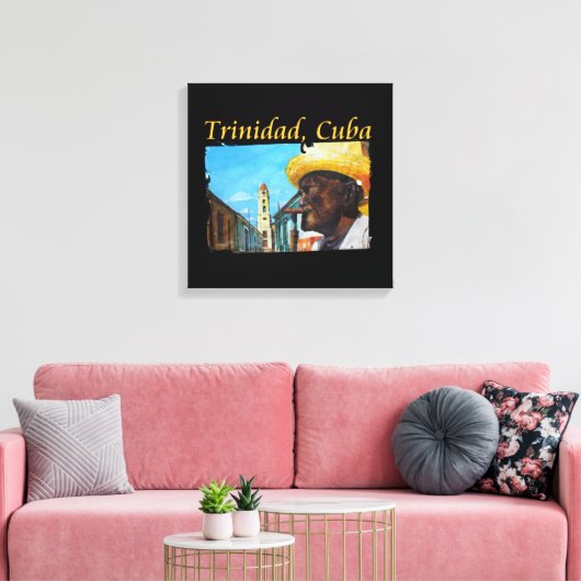 Cuba - Trinidad Cubaanse sigaar kunst Canvas Afdruk (Insitu (Woonkamer))