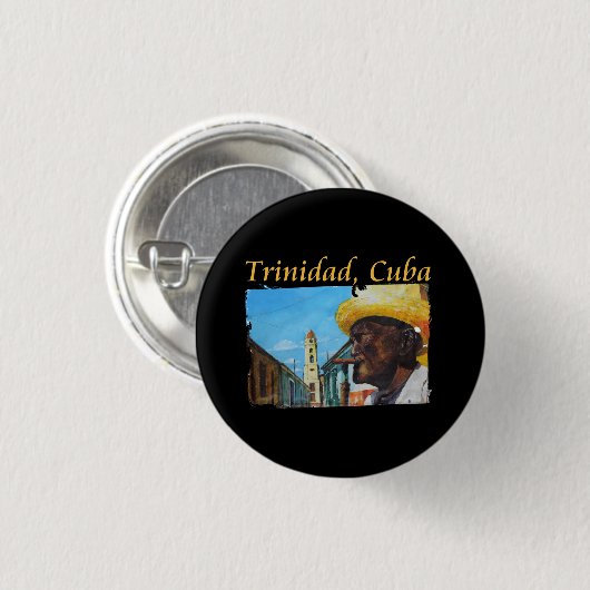 Cuba - Trinidad Cubaanse sigaar kunst Ronde Button 3,2 Cm (Voorkant /achterkant)