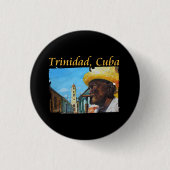 Cuba - Trinidad Cubaanse sigaar kunst Ronde Button 3,2 Cm (Voorkant)