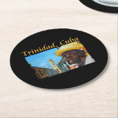 Cuba - Trinidad Cubaanse sigaar kunst Ronde Kartonnen Onderzetter (Gebogen)