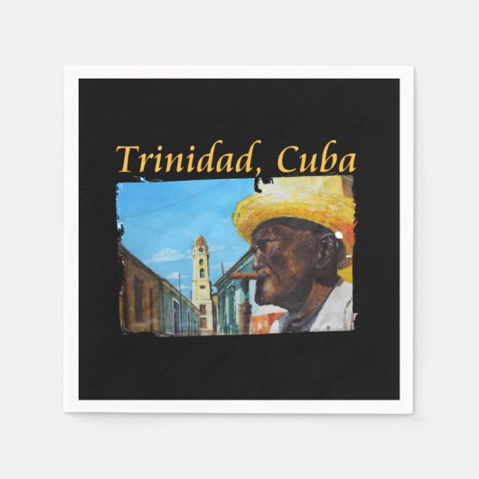 Cuba - Trinidad Cubaanse sigaar kunst Servet (Voorkant)