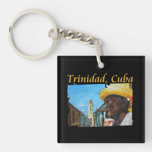 Cuba - Trinidad Cubaanse sigaar kunst Sleutelhanger