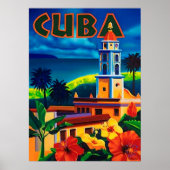 Cuba, tropisch eiland, stadstoren, , reizen poster (Voorkant)