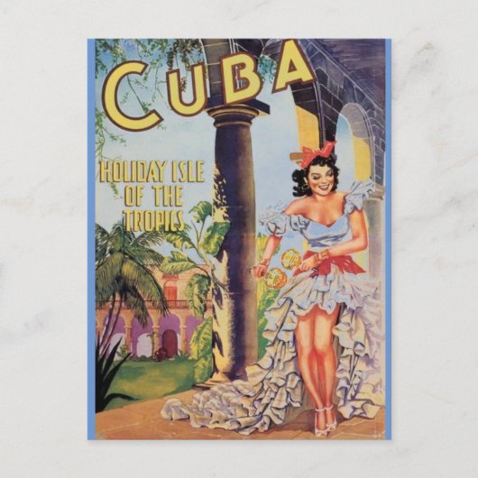  Cuba Vakantie Isle of Tropics Briefkaart (Voorkant)