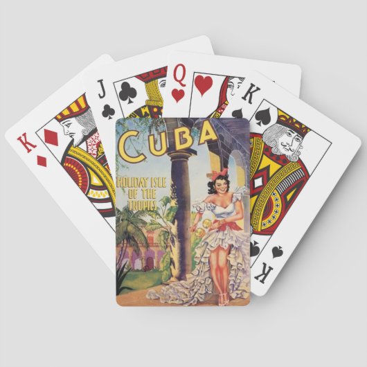 Cuba Vakantie Isle of Tropics Pokerkaarten (Achterkant)