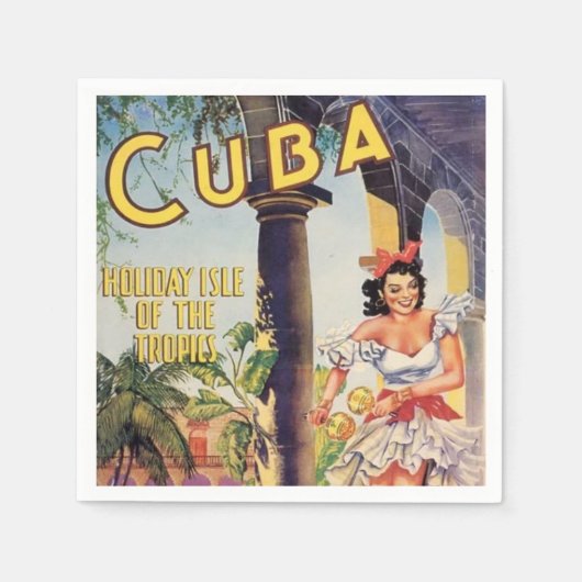 Cuba Vakantie Isle of Tropics Servet (Voorkant)