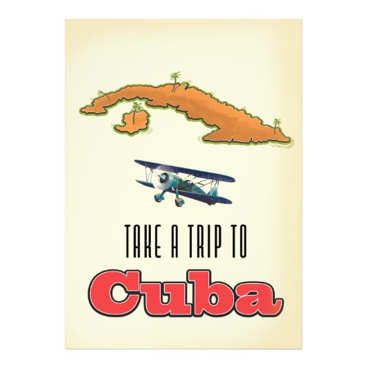 Cuba vakantieposter foto afdruk (Voorkant)