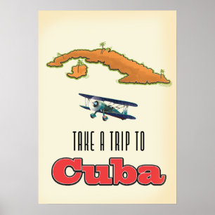 Cuba vakantieposter poster