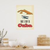 Cuba vakantieposter poster (Keuken)