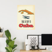 Cuba vakantieposter poster (Thuiskantoor)