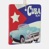 Cuba vanuit de lucht keramisch ornament (Rechts)