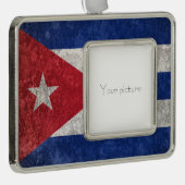 Cuba Verzilverd Omlijst Ornament (Rechts)