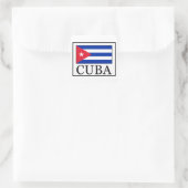 Cuba Vierkante Sticker (Tas)