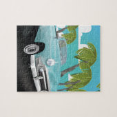 Cuba vintage auto reisposter legpuzzel (Horizontaal)
