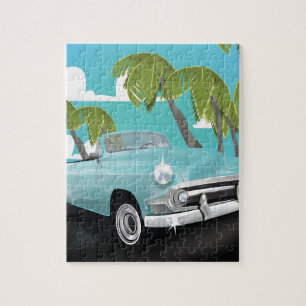 Cuba vintage auto reisposter legpuzzel