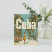 Cuba vintage briefkaart (Staand voorkant)