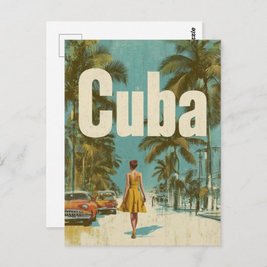 Cuba vintage briefkaart (Voorkant / Achterkant)