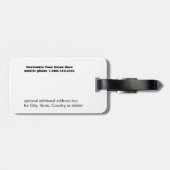 Cuba Vintage Car Maroon Bagagelabel (Achterkant horizontaal)