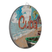Cuba Vintage Reisposter Dartbord (Voorkant Links)