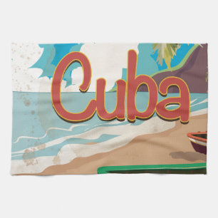 Cuba Vintage Reisposter Theedoek