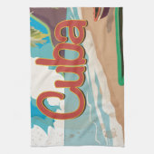 Cuba Vintage Reisposter Theedoek (Verticaal)