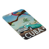 Cuba vintage retro Reisprint Magneet (Rechterzijde)