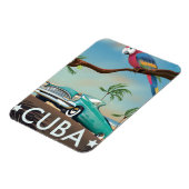 Cuba vintage retro Reisprint Magneet (Linkerzijde)