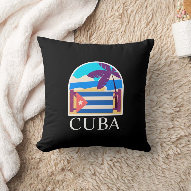 Cuba Vintage Travel Beach Kussen (Deken)