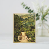 Cuba Vintage Travel Briefkaart (Staand voorkant)