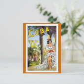 Cuba Vintage Travel Briefkaart (Staand voorkant)