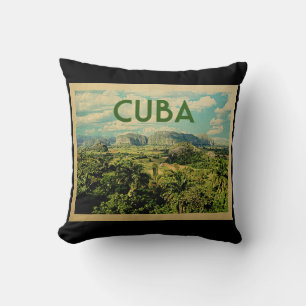 Cuba Vintage Travel Kussen