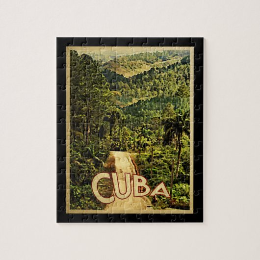 Cuba Vintage Travel Legpuzzel (Verticaal)
