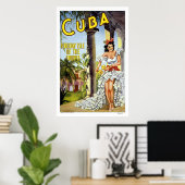 Cuba Vintage Travel Poster (Thuiskantoor)
