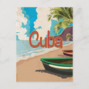Cuba Vintage Travel Poster Briefkaart
