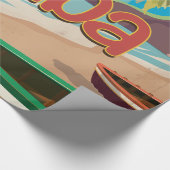 Cuba Vintage Travel Poster Cadeaupapier (Hoek)