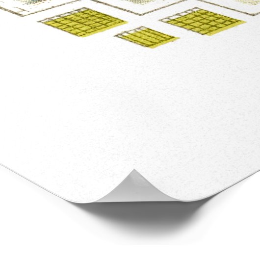 Cuba Vintage Travel Poster teruggezet (Hoek)