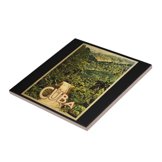 Cuba Vintage Travel Tegeltje (Zijkant)