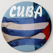 Cuba vlag badge ronde button 6,0 cm (Voorkant)