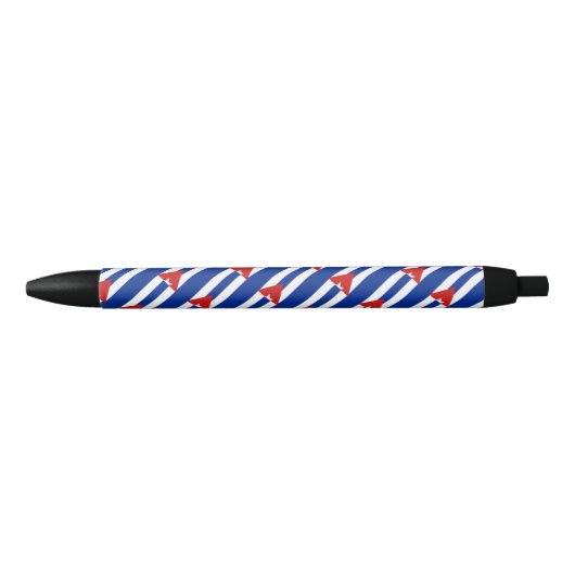 Cuba Vlag Balpen Zwarte Inkt Pen (Voorkant)