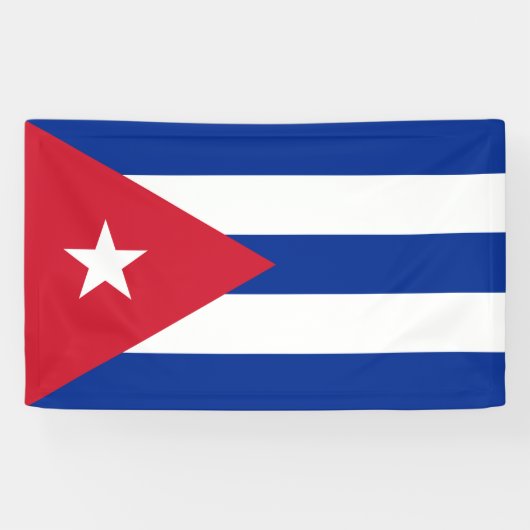 Cuba vlag Banner (Horizontaal)