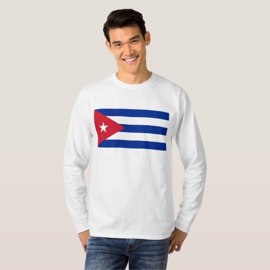 Cuba-vlag CU T-shirt (Voorkant volledig)