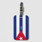Cuba, vlag Cuba Bagagelabel (Voorkant (verticaal))